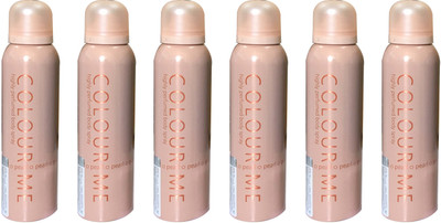 

colour me PEARL ( PACK OF 6) Perfume Body Spray - For Women(150 ml, Pack of 6)