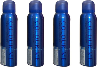 

colour me BLUE ( PACK OF 4) Perfume Body Spray - For Women(150 ml, Pack of 4)