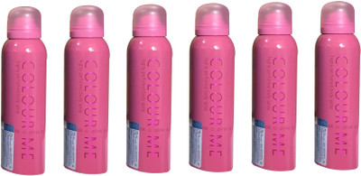 

colour me PINK ( PACK OF 6) Perfume Body Spray - For Women(150 ml, Pack of 6)