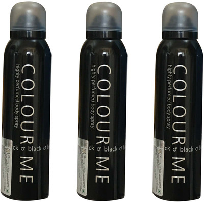 

colour me BLACK ( PACK OF 3) Perfume Body Spray - For Women(150 ml, Pack of 3)