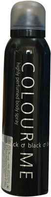 colour me BLACK ( PACK OF 1) Perfume Body Spray - For Women(150 ml)