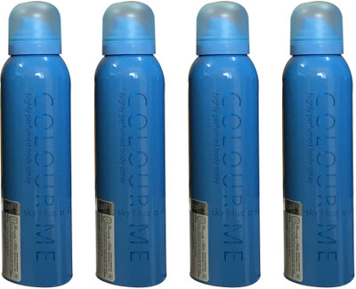 

colour me SKY BLUE ( PACK OF 4) Perfume Body Spray - For Women(150 ml, Pack of 4)