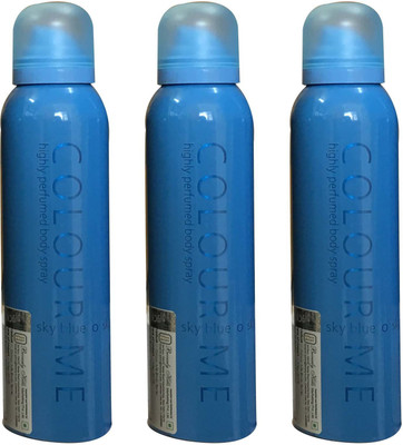 

colour me SKY BLUE ( PACK OF 3) Perfume Body Spray - For Women(150 ml, Pack of 3)