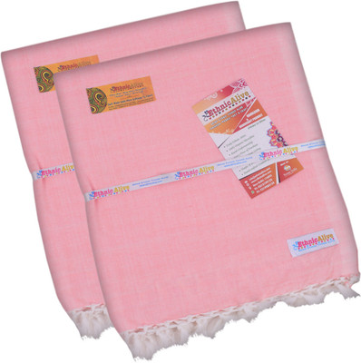 EthnicAlive Solid Single Throw for  AC Room(Silk, Red)