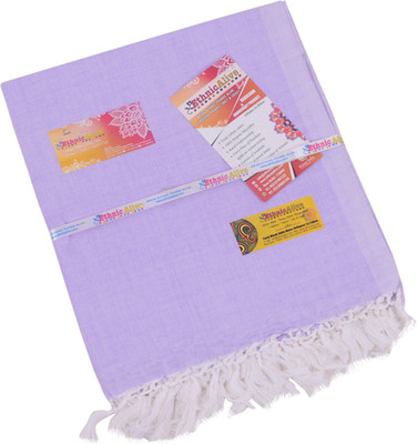 EthnicAlive Solid Single Throw for  AC Room(Silk, Purple)