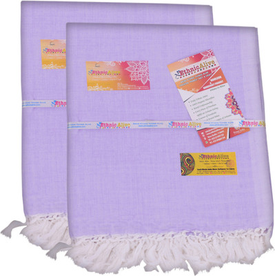 EthnicAlive Solid Single Throw for  AC Room(Silk, Purple)