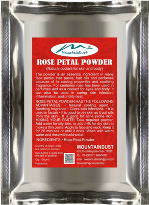 

MOUNTAINDUST Organic Rose Petals Powder 100% Pure herbal natural 100g (100 g)(100 g)