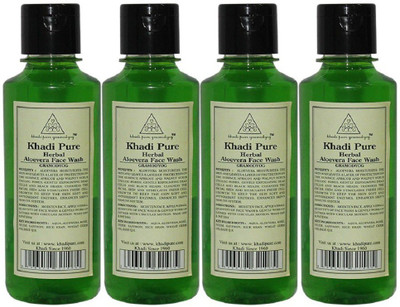 

Khadi Pure Herbal Aloevera (840ml) (Set of 4) Face Wash(840 ml)