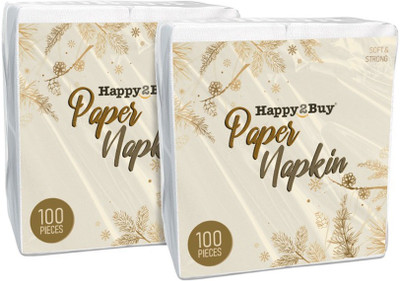 

Happy2Buy Saloon hard tissue paper, 40 GSM Of Paper Quality (Pack of 2)(Pack of 100)