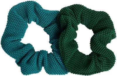 

Color-Council Scrunchy Hair Bands Hair Accessory Set(Blue, Green)