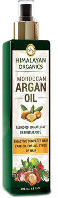 

Himalayan Organics Moroccan Argan Oil for Complete Hair Care & Growth - No Mineral Oil & No SLS - 200ml Hair Oil(200 ml)