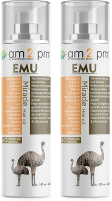 

AM2PM EMU OIL-MIRACLE HAIR OIL FOR HAIR GROWTH (PACK OF 2) Hair Oil(200 ml)