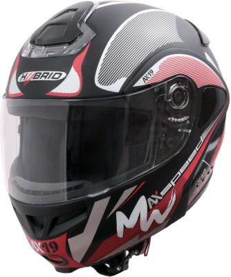 HEADFOX Bluetooth Smart Motorsports Helmet(Red&Black)