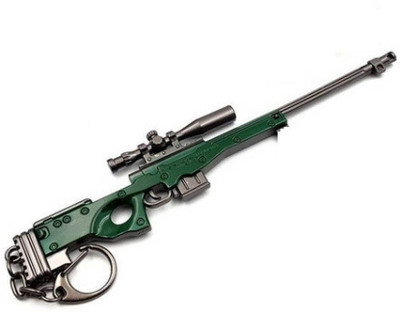 Counta AWM with 8X Scope - Green - 12CM - PUBG Key Chain