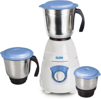 

GLEN SA4029JAR3_NEW 550 Juicer Mixer Grinder(White, Blue, 3 Jars), Blue;white