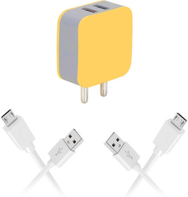 DAKRON Wall Charger Accessory Combo for Realme U1(White)