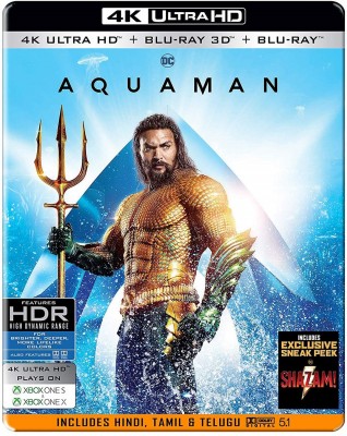 

Aquaman (Steelbook) (4K UHD + Blu-ray 3D + Blu-ray) (3-Disc) (Region Free)(4K(UHD) Blu-ray English)