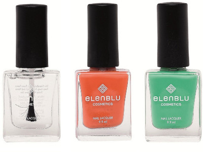 

Elenblu Mirror Glaze Top - Top Coats Nail Polish & Set of 2 - Rustic Decay & Allure (9.9ml Each) Matte Nail Polish(Pack of 3)