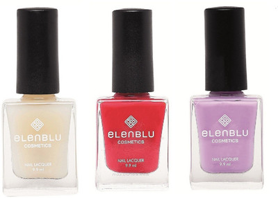 Elenblu White Water Top - Top Coats Nail Polish & Set of 2 - Formal Affair & Princess Rule (9.9ml Each) Matte Nail Polish(Pack of 3)