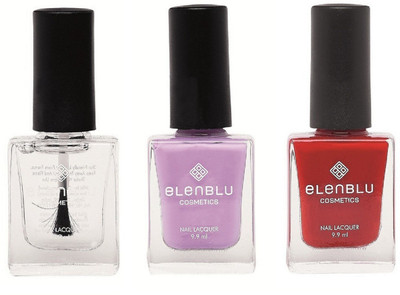 

Elenblu Mirror Glaze Top - Top Coats Nail Polish & Set of 2 - Princess Rule & Rose Garden (9.9ml Each) Matte Nail Polish(Pack of 3)