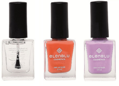 

Elenblu Mirror Glaze Top - Top Coats Nail Polish & Set of 2 - Rustic Decay & Princess Rule (9.9ml Each) Matte Nail Polish(Pack of 3)