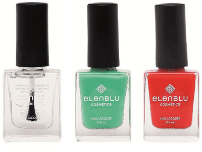 

Elenblu Mirror Glaze Top - Top Coats Nail Polish & Set of 2 - Allure & Wicked (9.9ml Each) Matte Nail Polish(Pack of 3)