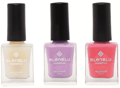 

Elenblu White Water Top - Top Coats Nail Polish & Set of 2 - Princess Rule & Chestnut (9.9ml Each) Matte Nail Polish(Pack of 3)