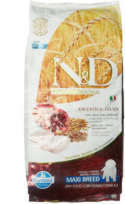 

Farmina N & D Low Grain Chicken and Pomegranate Puppy Maxi 2.5 kg Dry Dog Food