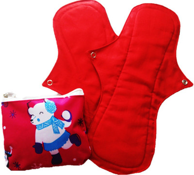 

Premium ReCyCloPads Reusable cloth sanitary pads for periods with wings Sanitary Pad(Pack of 3)