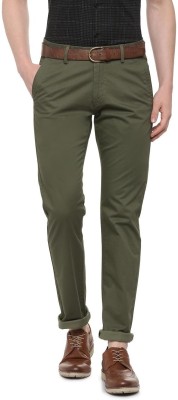 Allen Solly Regular Fit Men Green Trousers