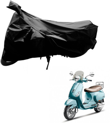 AutoRetail Two Wheeler Cover for Piaggio(Vespa VXL, Black)
