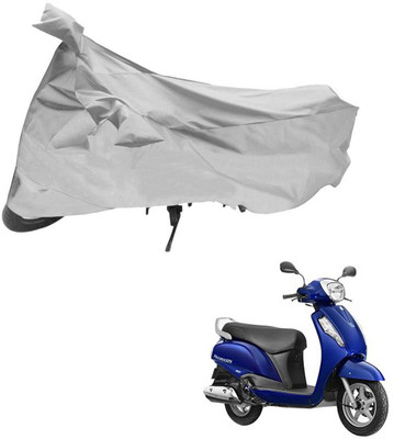 AutoRetail Two Wheeler Cover for Suzuki(Access, Silver)