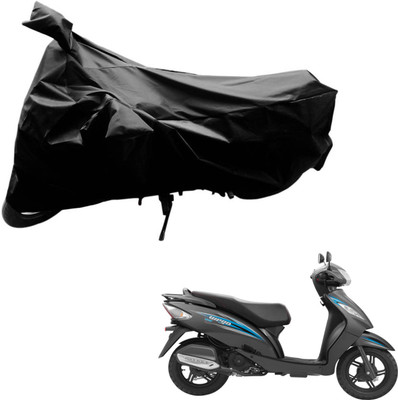 AutoRetail Two Wheeler Cover for TVS(Wego, Black)