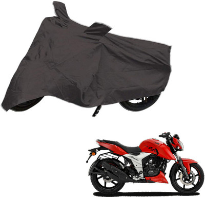 AutoRetail Two Wheeler Cover for TVS(Apache, Grey)