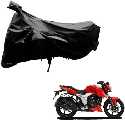 AutoRetail Two Wheeler Cover for TVS(Apache RTR 160, Black)