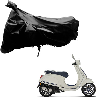 AutoRetail Two Wheeler Cover for Piaggio(Vespa, Black)