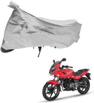 AutoRetail Two Wheeler Cover for Bajaj(Pulsar 220 DTS-i, Silver)