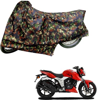 AutoRetail Two Wheeler Cover for TVS(Apache, Multicolor)