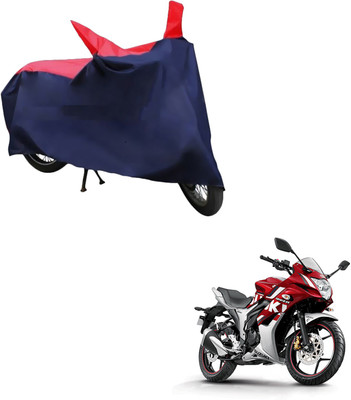 AutoRetail Two Wheeler Cover for Suzuki(Gixxer SF, Red, Blue)