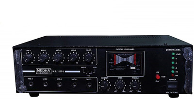 

MEDHA D.J. PLUS MD-1200UREC 120 W AV Power Amplifier(Black)