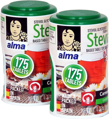 

Alma Stevia Tablets Sugar free (Made In Spain) 100% Natural Sweetener - Sugarfree Sweetener(350 Tablets, Pack of 2)