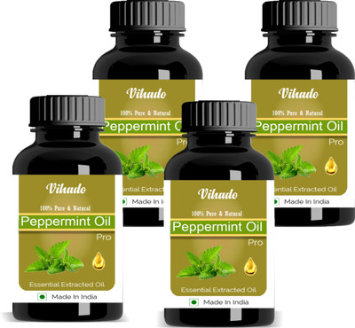 

Vihado Pure Peppermint Essential Oil 10 ML Pack of 4 (40 ml)(10 ml)