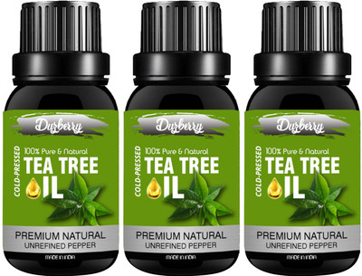 

duzberry pure Tea Tree Essential Oil therapeutic grade for dandruff, acne 25 ML Pack of 3 (75 ml)(30 ml)