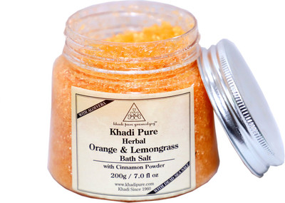 

Khadi Pure Herbal Orange & Lemongrass Bath Salt with Cinnamon Powder - 200g(200 g)