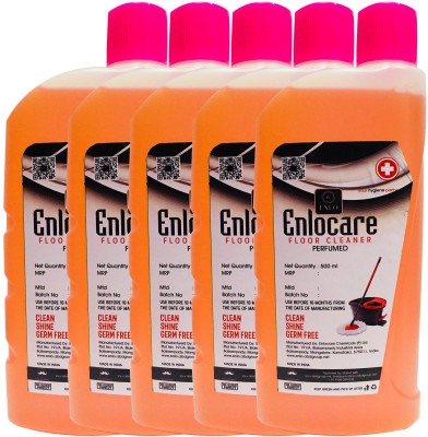 

ENLOCARE FLOOR CLEANING GEL PRFUMED 500ML 4+1 PERFUMED(2.5 L, Pack of 5)