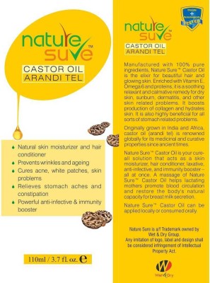 

nature sure Castor Oil (Arandi Tail)(110 ml)