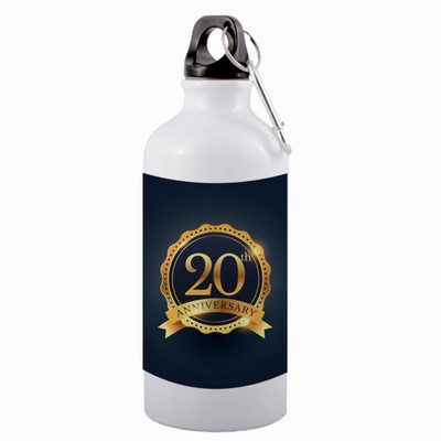 COLOR YARD 600 ml Aluminium Sipper(Pack of 1, White)