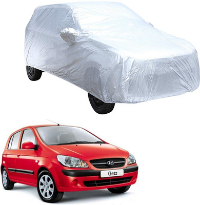 AutoRetail Car Cover For Hyundai Getz (With Mirror Pockets)(Silver)