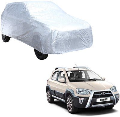 AutoRetail Car Cover For Toyota Etios Cross (Without Mirror Pockets)(Silver)