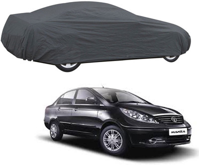 AutoRetail Car Cover For Tata Manza (Without Mirror Pockets)(Grey)